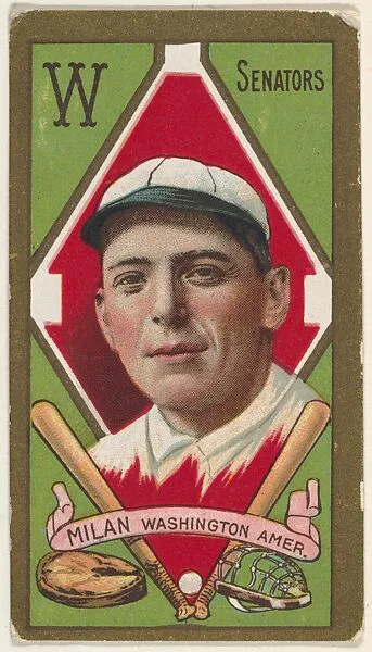 J. Clyde Milan, Washington Senators, American League, from the "Baseball Series" (Gold Borders) set (T205) issued by the American Tobacco Company — American Tobacco Company