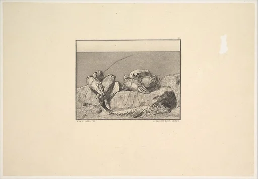 Siesta I, from the series Radierte Skizzen