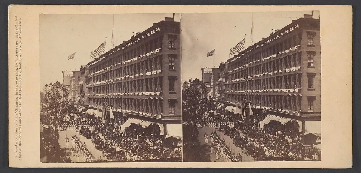 The Embassy Leave the Metropolitan for the City Hall, the Seventh Regiment Form a Hollow Square With the Carriages of the Embassy in the Middle — Edward Anthony