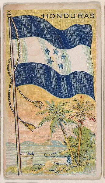 Honduras, bakery card from the Flags series (D34), issued by the Ward-Mackey Company — Ward-Mackey Company