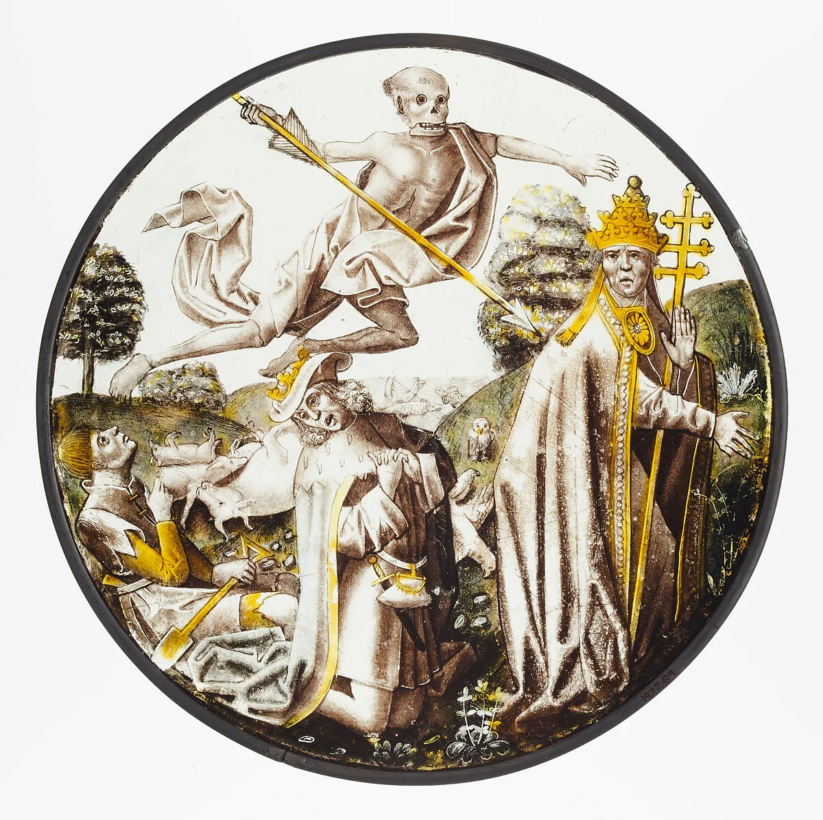 Roundel with Vanitas — Unknown