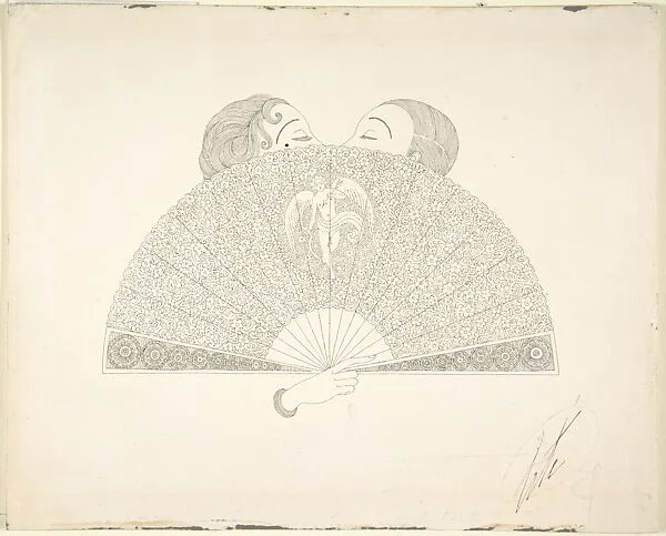 "La Flamme et L'Allumette," Illustration for "Harper's Bazar" — Erté (Romain de Tirtoff)