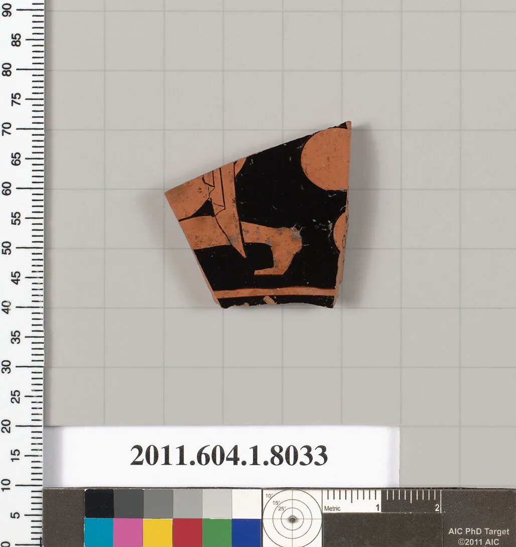 Terracotta fragment of a kylix (drinking cup) — Unknown