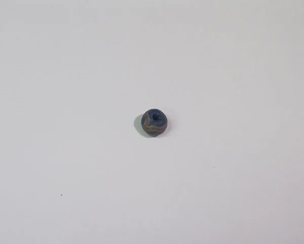 Blue, red, and white bead with trailed decoration — Unknown