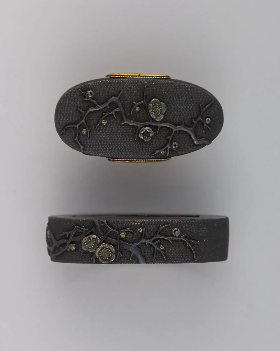 Sword-Hilt Collar and Pommel (Fuchigashira) — Unknown