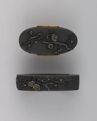 Sword-Hilt Collar and Pommel (Fuchigashira)