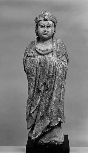唐末至宋初  彩繪泥塑菩薩|Bodhisattva