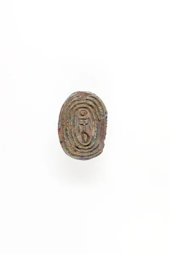 Scarab Inscribed with Hieroglyphs in a Rope Border