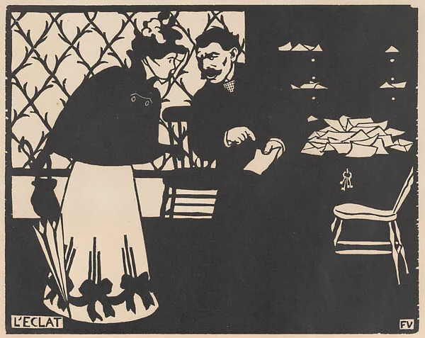 L'Eclat (recto), L'Exécution (verso) — Félix Vallotton