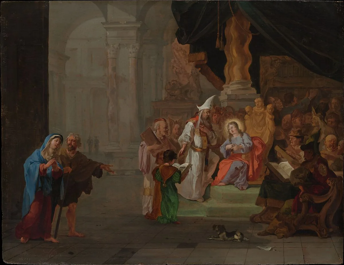Christ among the Doctors — Abraham Hondius
