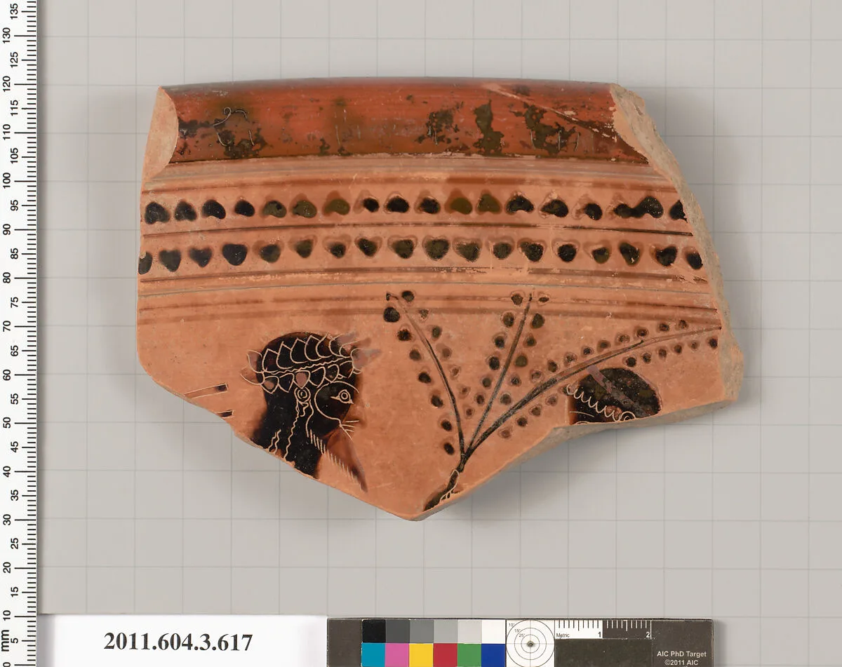 Terracotta fragment of a calyx-krater (bowl for mixing wine and water) — Unknown