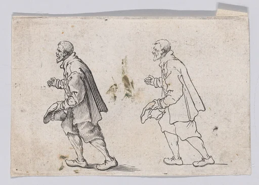 Reverse Copy of Le Paysan Qui Salue (The Peasant who Bows), from "Les Caprices" Series A, The Florence Set