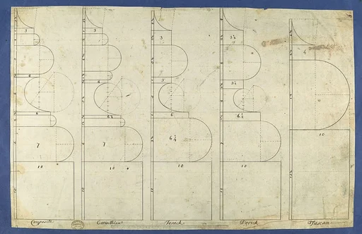 The Bases of the Columns, in Chippendale Drawings, Vol. I