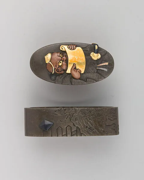 Sword-Hilt Collar and Pommel (Fuchigashira) — Unknown