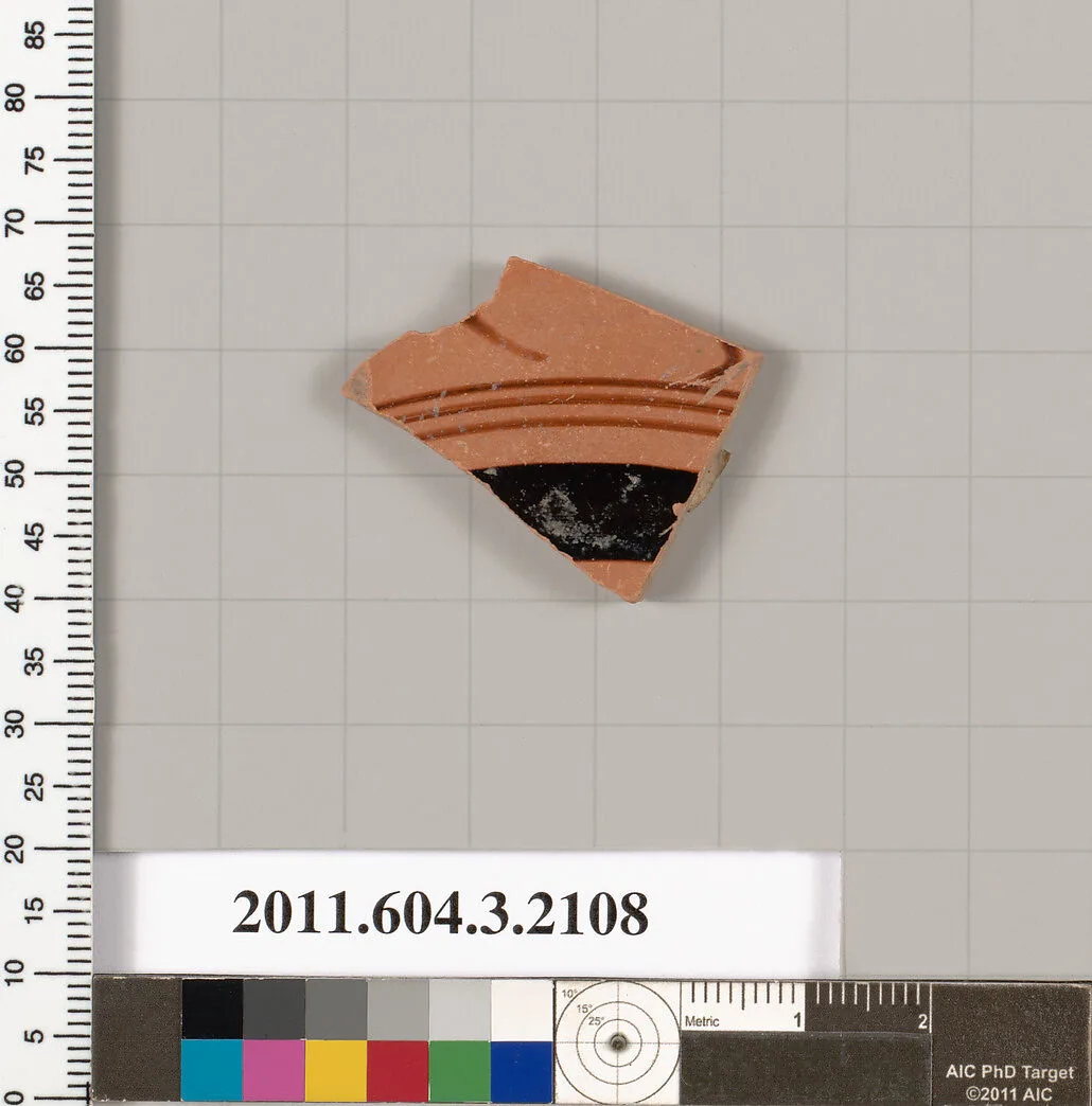 Terracotta fragment of a kylix (drinking cup) — Unknown
