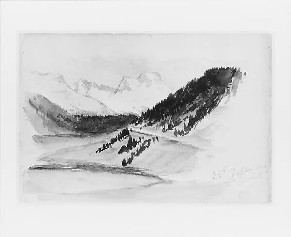 St. Moritz (from Switzerland 1869 Sketchbook) — John Singer Sargent