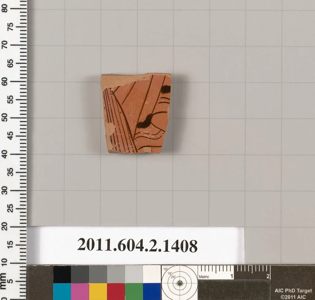 Terracotta fragment of a skyphos (deep drinking cup) — Unknown