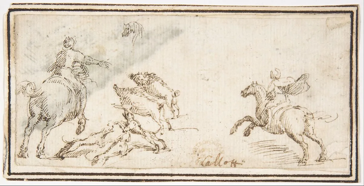 Boar Hunt — Francesco Allegrini