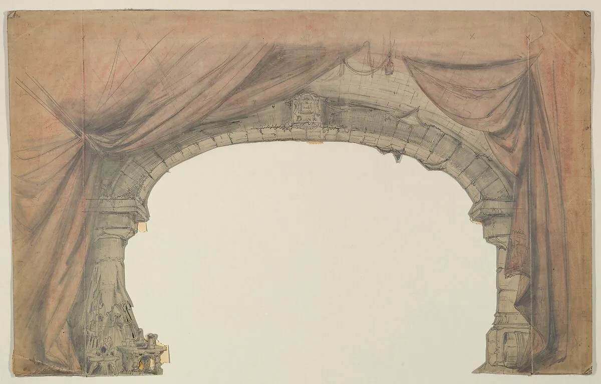 Design for a Stage Set — Eugène Cicéri