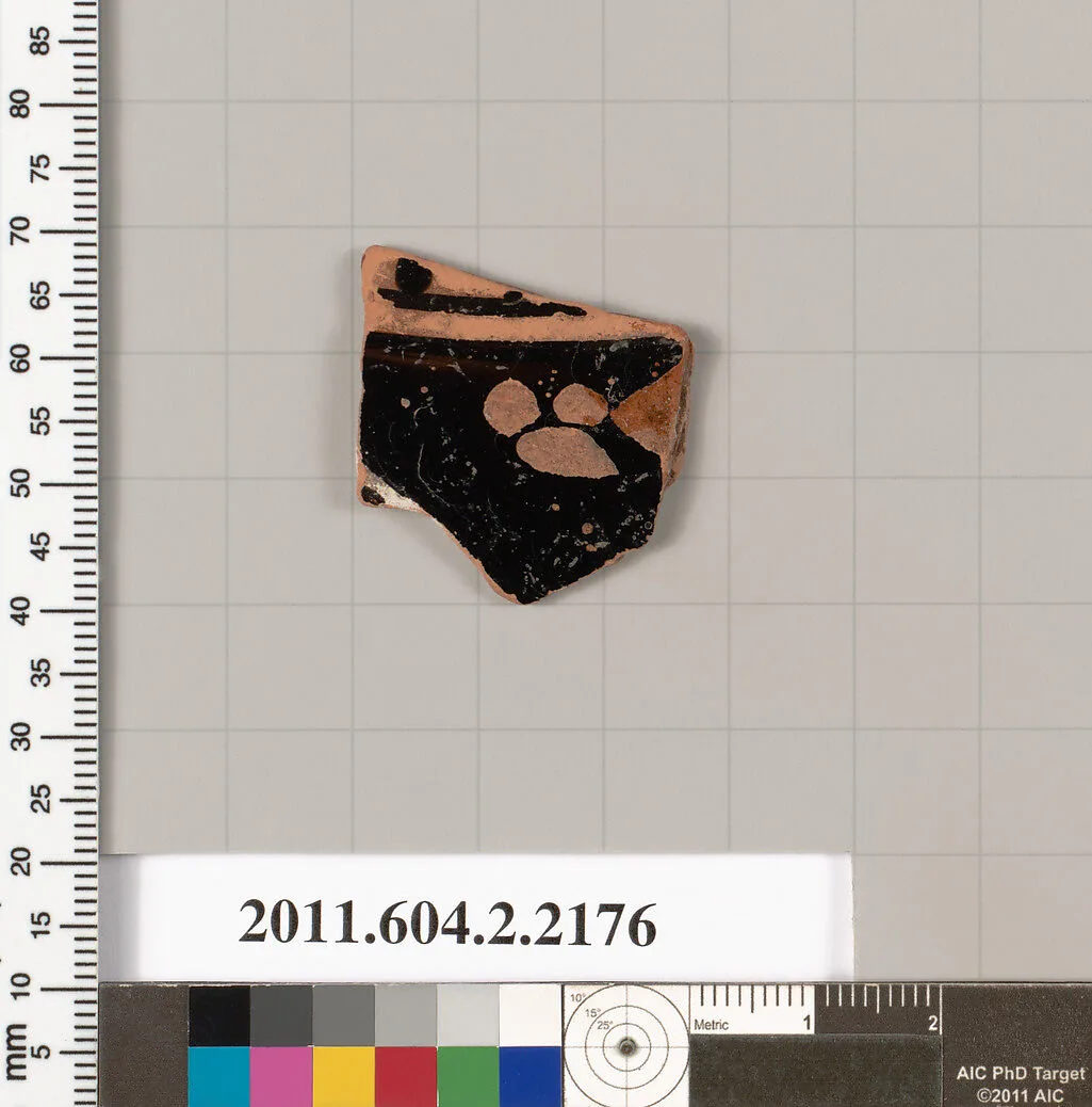 Terracotta fragment of a pot; unglazed on the inside — Unknown