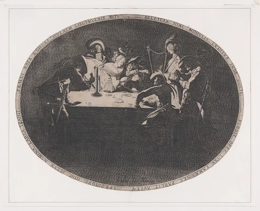 Le Brelan, pièce appelée aussi Les Joueurs de Cartes et L'Enfant Produgue Trompé par une Troupe de Filous (Three of a Kind, also called The Card Players and The Prodigal Son Tricked by a Group of Thieves)