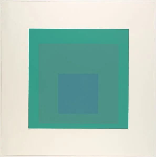 Emeraude from the Soft Edge–Hard Edge portfolio — Josef Albers