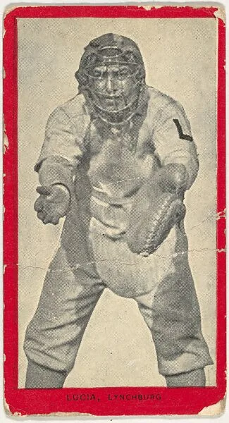 Lucia, Lynchburg, Virginia League, from the Baseball Players (Red Borders) series (T210) issued by Old Mill Cigarettes — Old Mill Cigarettes, Virginia