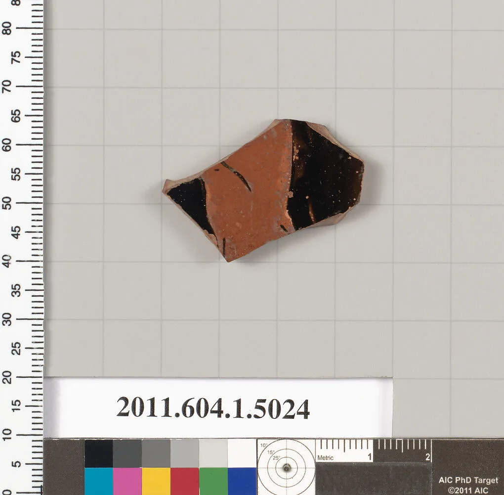 Terracotta fragment of a kylix (drinking cup) — Unknown