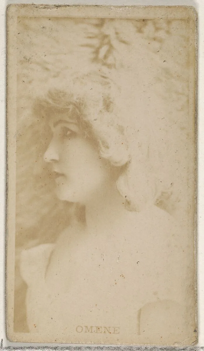 Omene, from the Actors and Actresses series (N45, Type 8) for Virginia Brights Cigarettes — Allen & Ginter