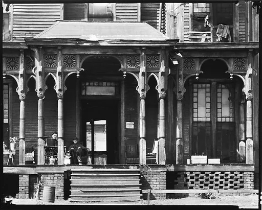 [Boarding House Porch and Second Floor Windows, Birmingham, Alabama]