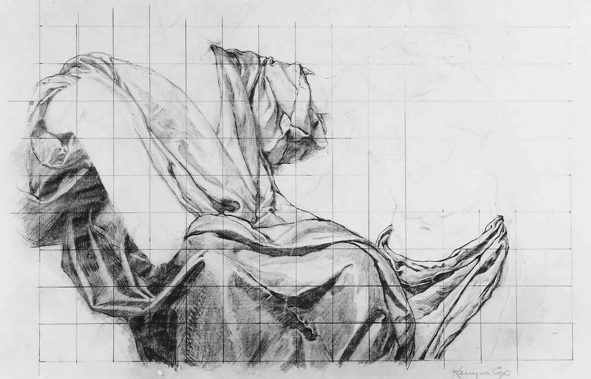 Science Instructing Industry: Drapery Study — Kenyon Cox