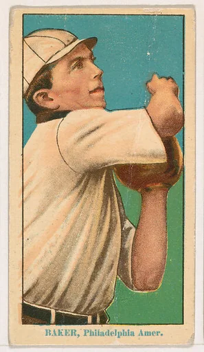 John "Home Run" Baker, American, from Coupon Cigarettes Baseball Issue, 1914-1916