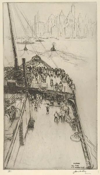 Approaching New York, No. 2 — James McBey