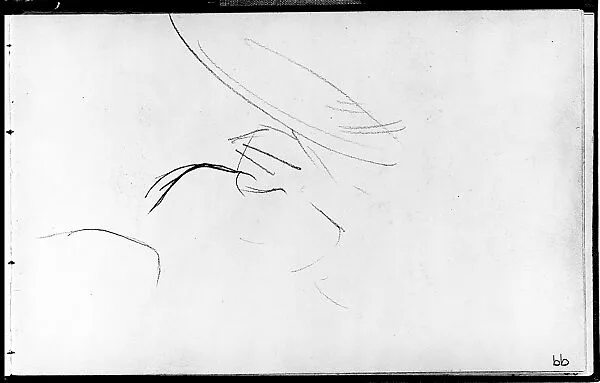 Javanese Dancer Applying Make-up (from Sketchbook of Javanese Dancers) — John Singer Sargent