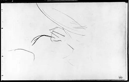 Javanese Dancer Applying Make-up (from Sketchbook of Javanese Dancers)