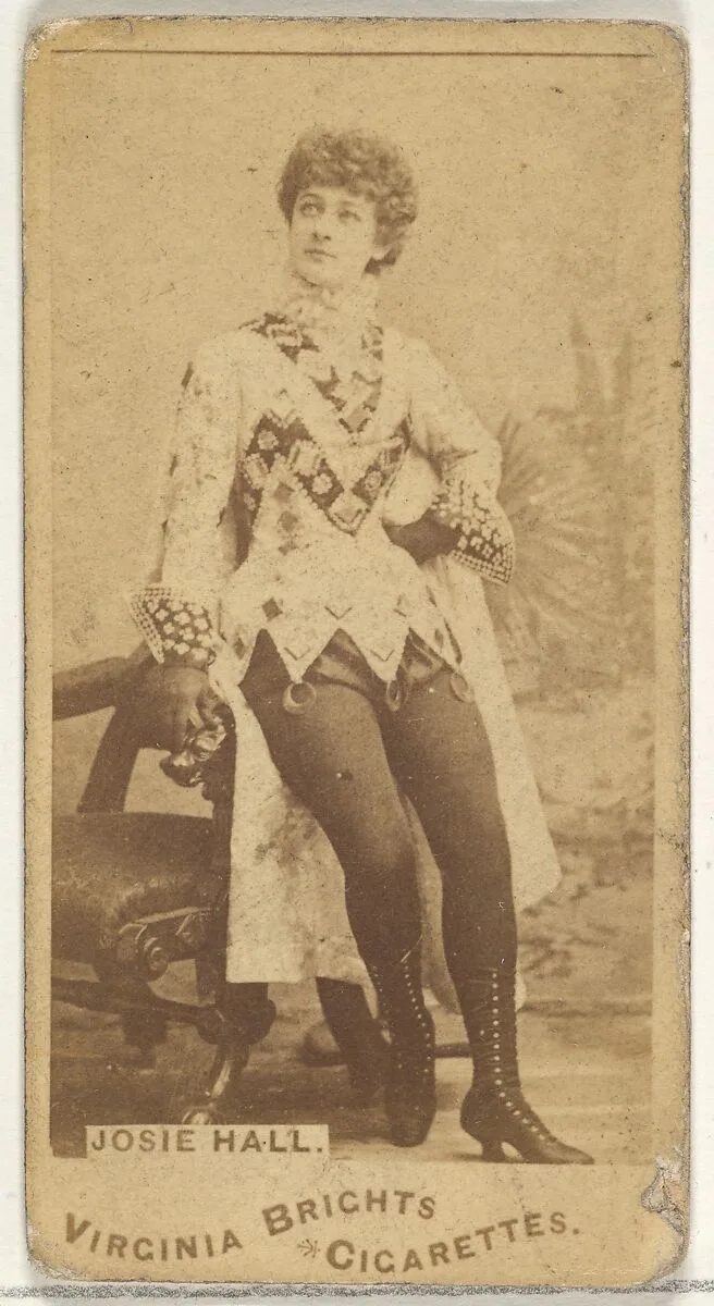 Josie Hall, from the Actors and Actresses series (N45, Type 1) for Virginia Brights Cigarettes — Allen & Ginter