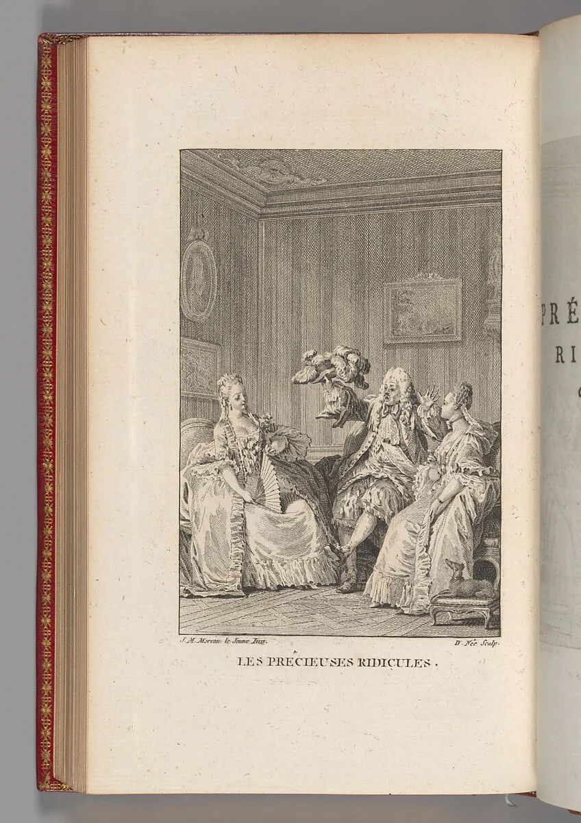 Volume I of Oeuvres de Molière, avec des remarques grammaticales, des Avertissimens et des Observations sur chaque Pièce par M. Bret. A Paris, Par la Compagnie des libraires associés. M.D.CC.LXXIII. — Jean-Baptiste Poquelin Molière|Jean Michel Moreau the Younger|La Compagnie des libraires associés|L'Imprimerie de Baudouin|Louis Jacques Cathelin|Pierre Mignard |Jean-Baptiste-Blaise Simonet|Nicolas de Launay|François Denis Née|M. (Antoine) Bret|Antoine Jean Duclos