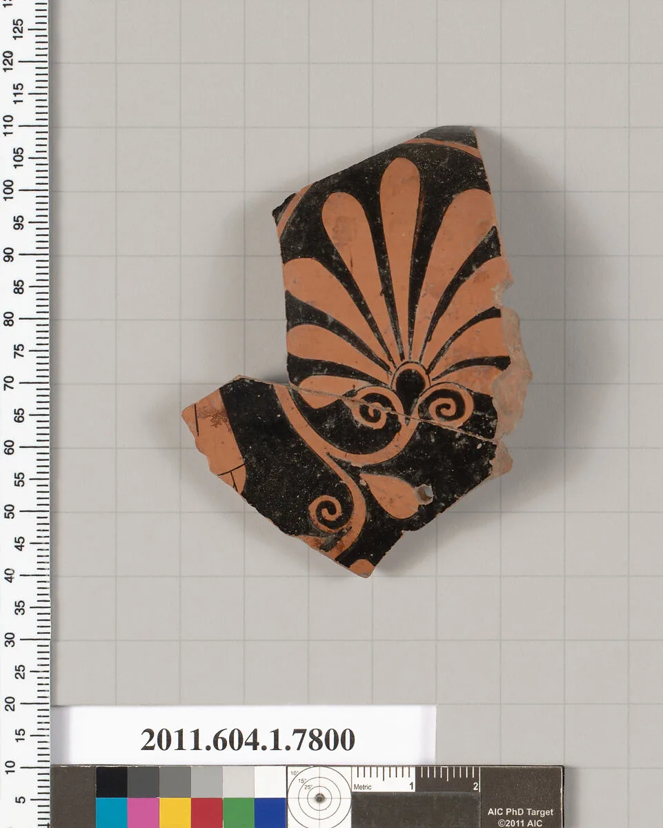 Terracotta rim fragment of a kylix (drinking cup) — Unknown