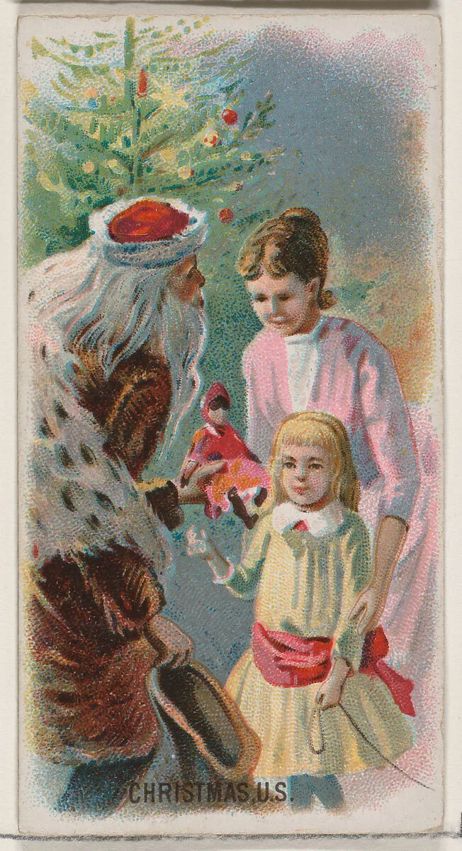 Christmas, United States, from the Holidays series (N80) for Duke brand cigarettes — W. Duke, Sons & Co.|George S. Harris & Sons