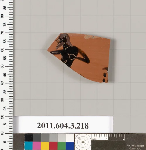 Terracotta fragment of a neck-amphora of Nicosthenic shape (jar)