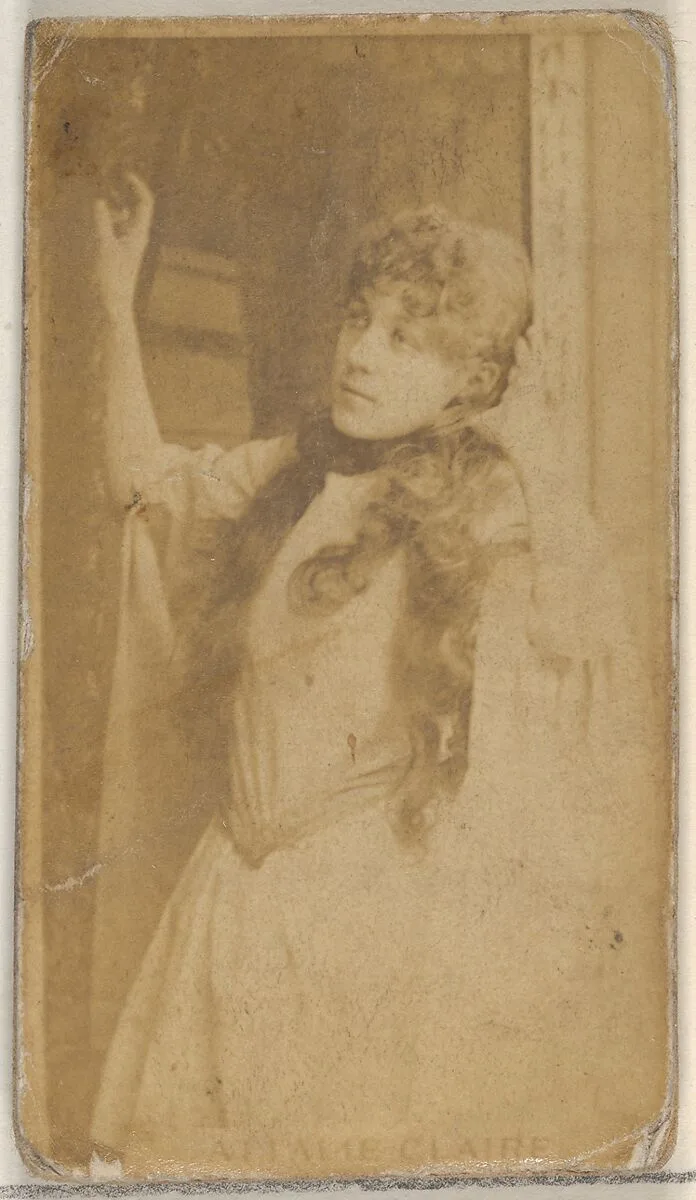 Miss Claire, from the Actors and Actresses series (N45, Type 8) for Virginia Brights Cigarettes — Allen & Ginter