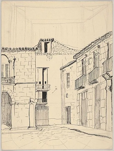 Havana Cathedral Square 1949 — Emilio Sanchez