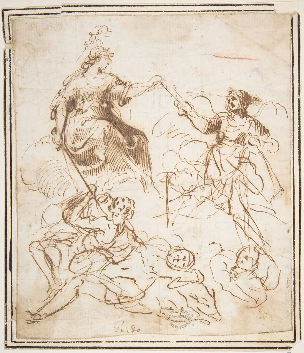 Group of Five Allegorical Figures — Francesco Allegrini