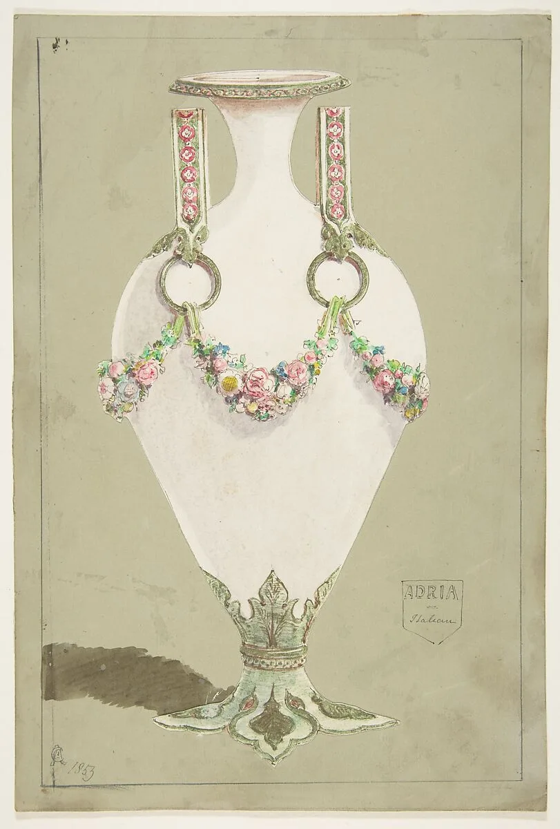 Design for an Ewer — Anonymous, French, 19th century
