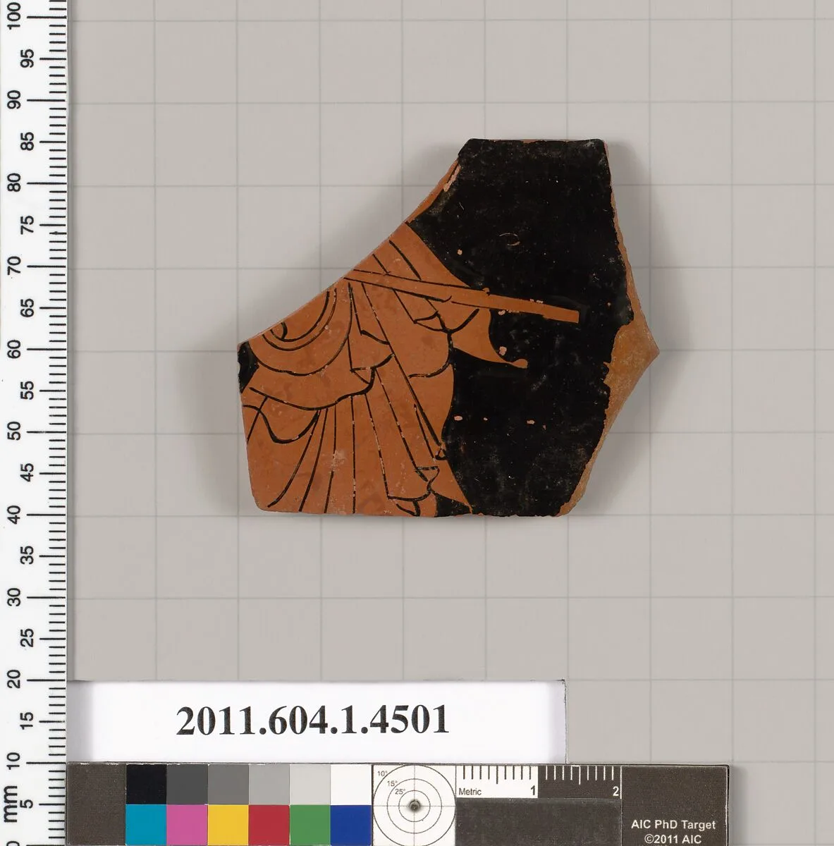Terracotta fragment of a kylix (drinking cup) — Unknown