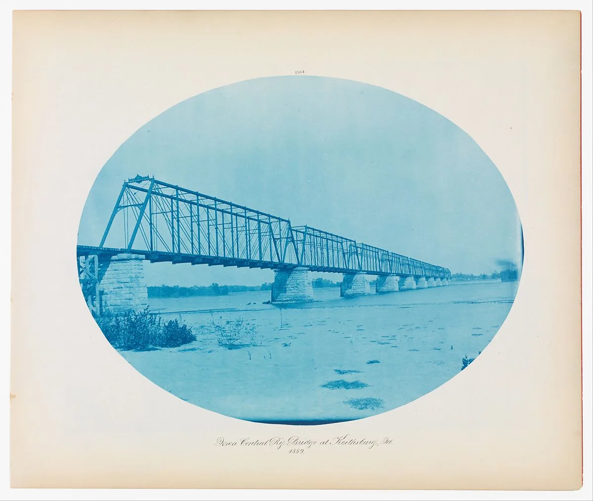 No. 204. Iowa Central Railway Bridge at Keithsburg, Illinois — Henry P. Bosse