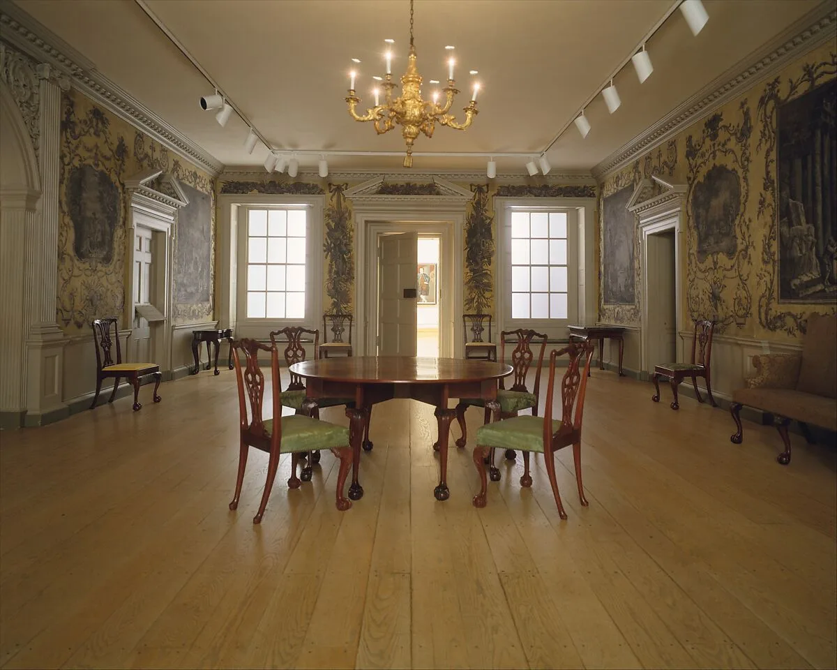 Woodwork and Wallpaper from the Great Hall of Van Rensselaer Manor House — Unknown