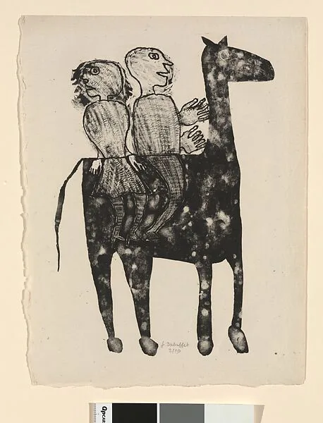 Horseback Riding — Jean Dubuffet
