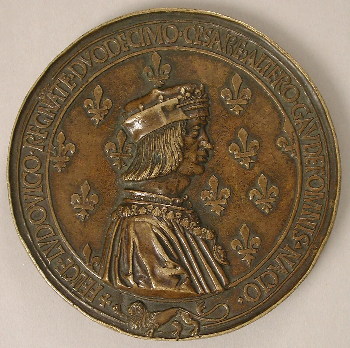 Medal Louis XII, King of France (r. 1498–15155), and Anne of Brittany (1476–1514) — Unknown