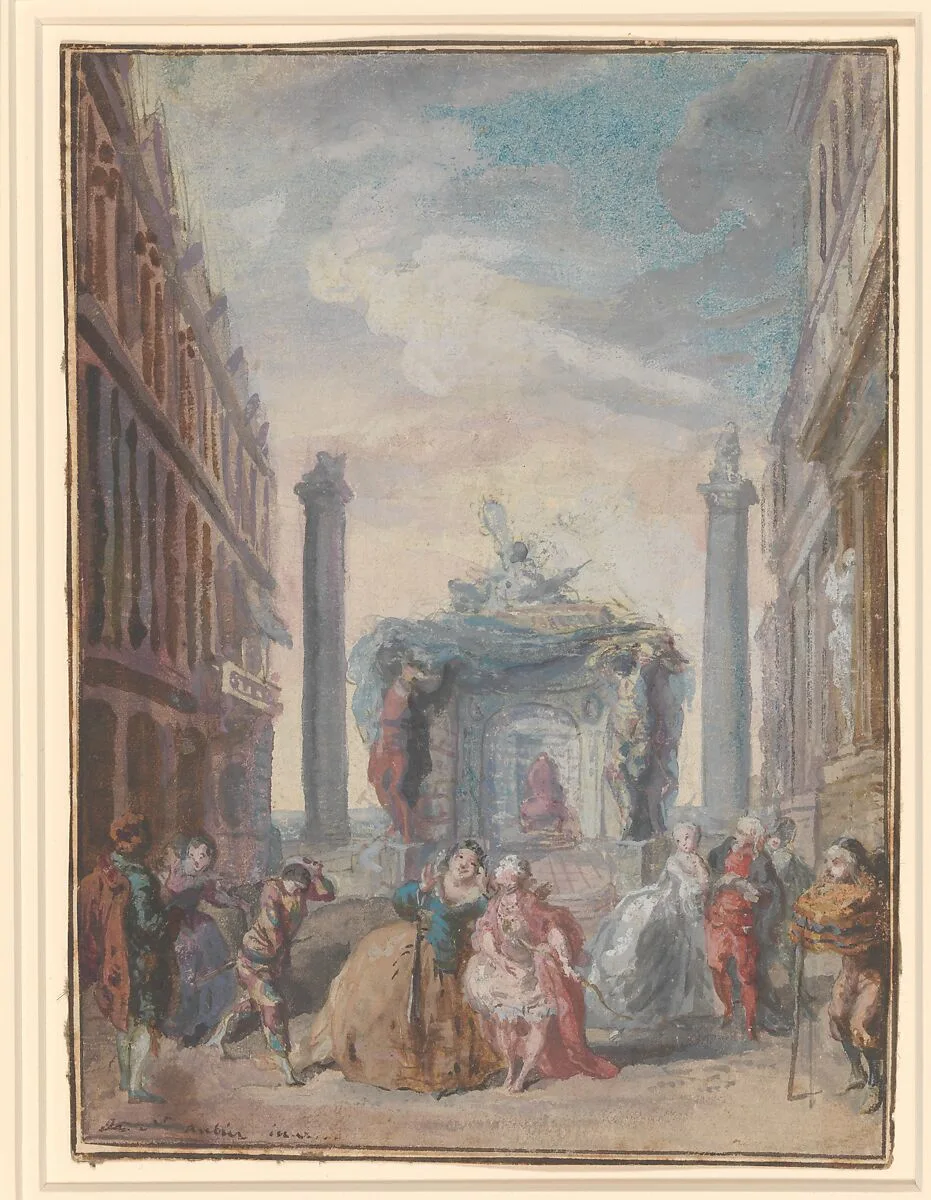 Les fêtes vénitiennes — Gabriel de Saint-Aubin
